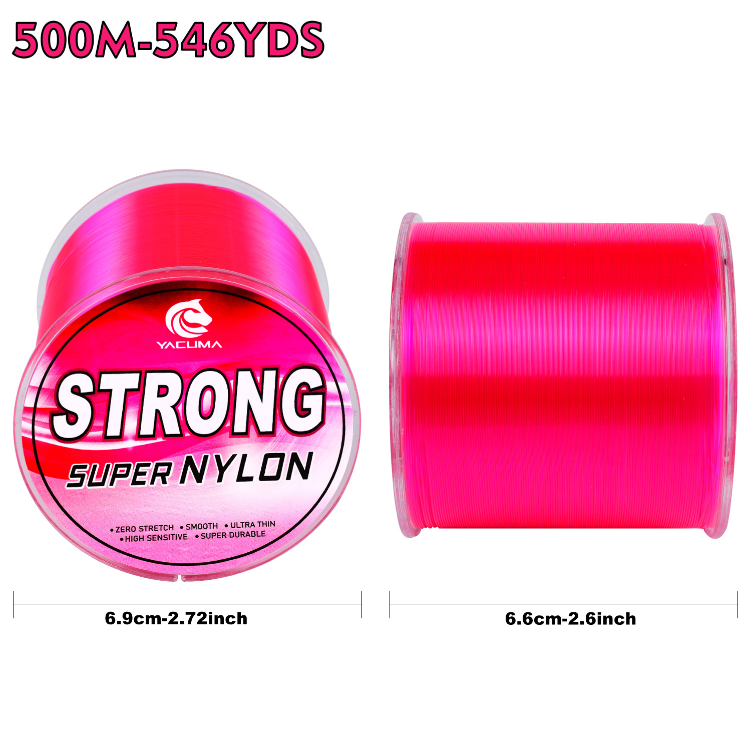 YACUMA 500M-546YDS Güçlü Pembe - Copolymer Line incelemesi ve fiyatı